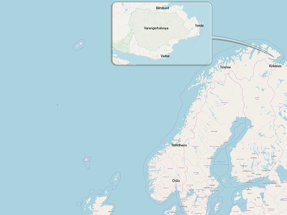 Carte du Voyage en Hiver dans le varanger en Norvège delieutraz patrick