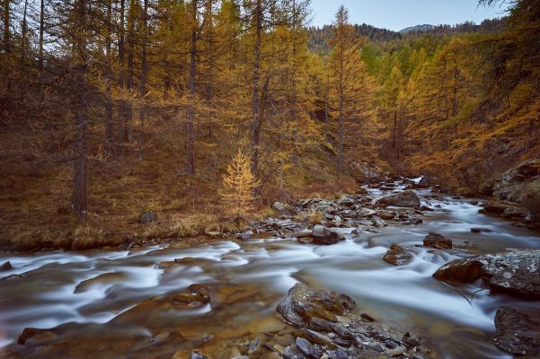 Un automne dans la vallée de la clarée France